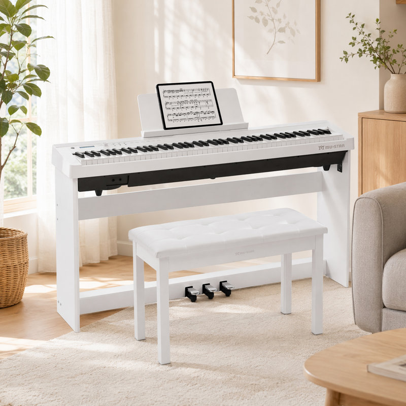 Banc de rangement en bois, White