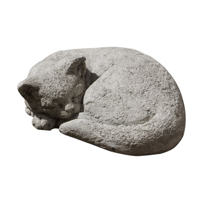 Small Curled Cat Statue
