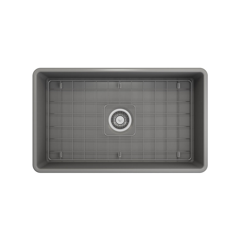 30'' L Kitchen Sink, Matte Gray