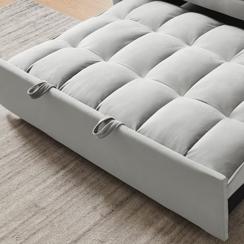 Canapé-lit futon Modern, Gris
