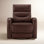 33" Genuine Leather Swivel Power Recliner