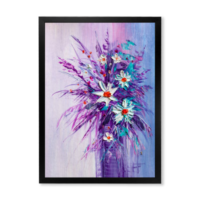 Reproduction d'art sur toile, "Mauve et blanc"
