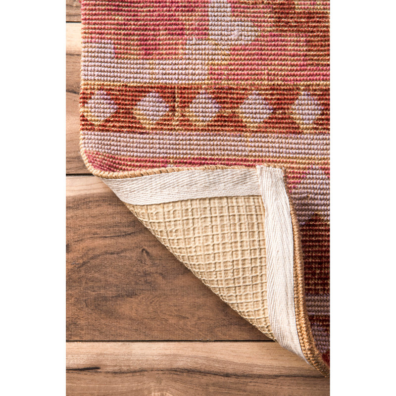 Tapis multicolore en jute / sisal Mud Lake, Rectangle 8 pi x 10 pi