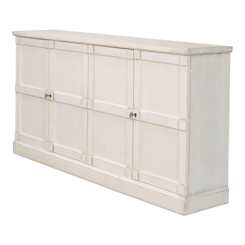 Montgomeryville 75'' W Solid Wood Sideboard, Whitewash