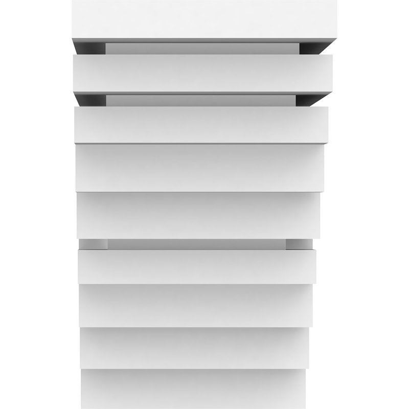 Support standard en PVC de qualité architecturale Landon, H 5 po x l 3 po x p 5 po