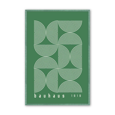 Impression de lignes vertes Bauhaus Modernist