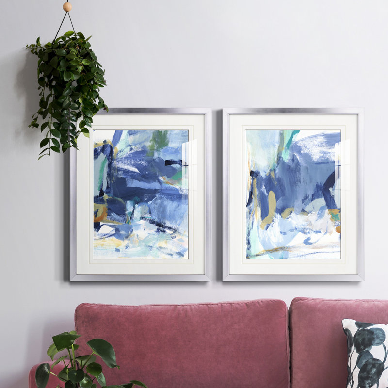 Blue Room I, reproduction encadrée de qualité supérieure - prête à être accrochée