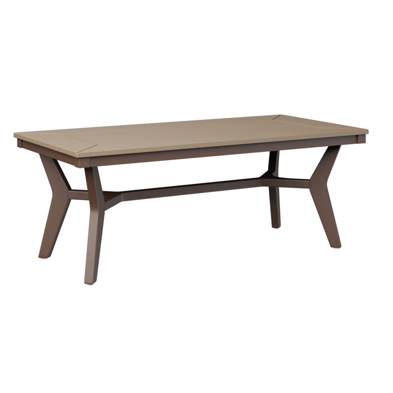 Table basse berlinoise Berlin, Chocolat / Brun, Bois vieilli