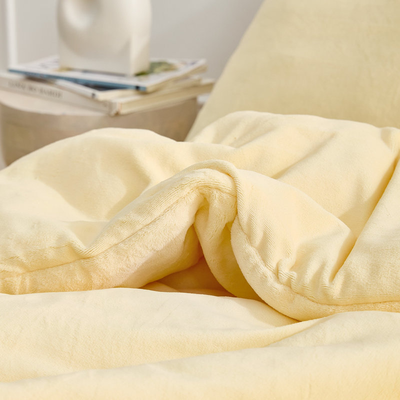 Softer Than Soft - Coma Inducer Oversized Comforter Set - Cream, Queen Comforter + 2 Standard Pillow Shams, Yellow