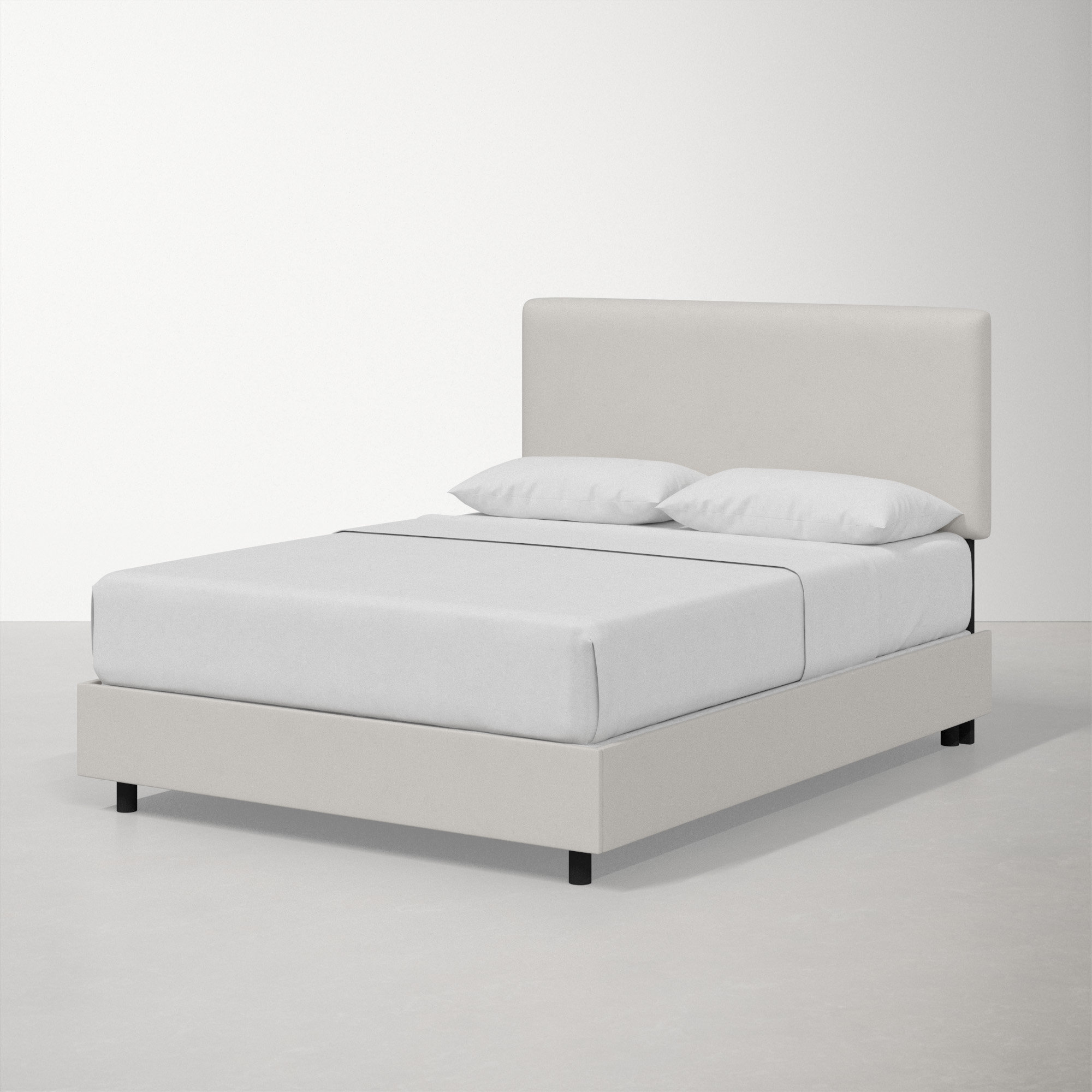 Eisley Upholstered Bed, Bella Light Gray Performance Velvet, King