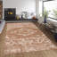 Tapis beige / brun en polypropylène tissé à la machine Carpet-2010992260