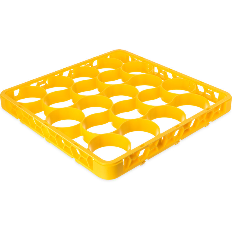San Jamar Dish, Glass & Flatware Rack, Yellow