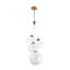Bistro Dimmable LED Globe Pendant With Unique Hand-Crafted Shade, 3000K-16151740