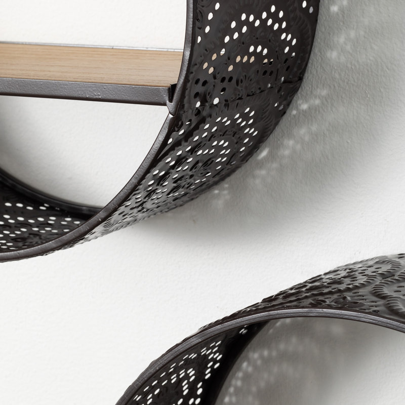 Madie Circle Floating Shelf