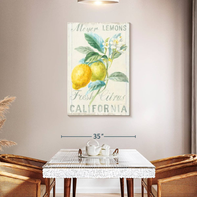 Kema Floursack Lemon II Wall Sign, 45" H x 30" W