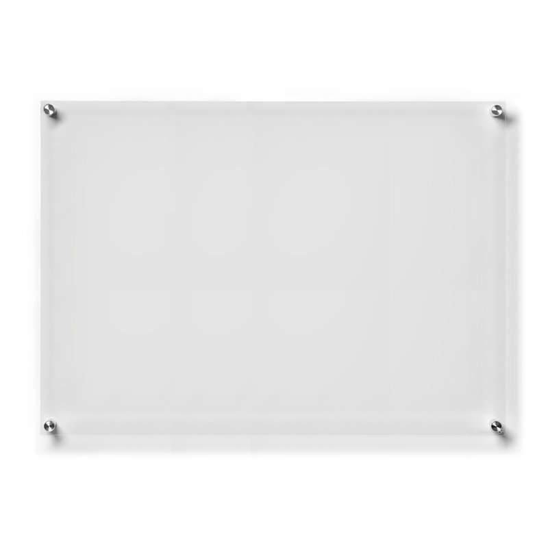 Silver Acrylic Floating Wall Mount Picture Frame