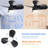 23 Inch Bedroom Ceiling Fan With 3 Color Dimmable 3 ABS Blades Remote Control DC Motor Black With 18W Led Light-1891061850-1891061849