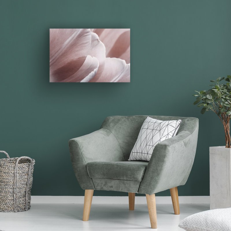Œuvre sur toile, bolologique rose, H 12 po x l 19 po