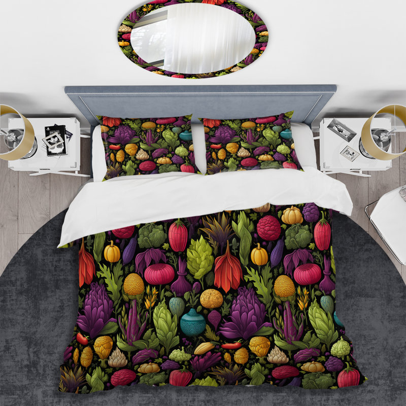 Ensemble de housse de couette Orva, Housse de couette pour très grand lit et 2 très