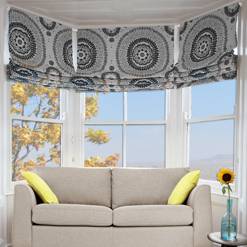 Bencomo Adjustable Bay Window Single Curtain Rod