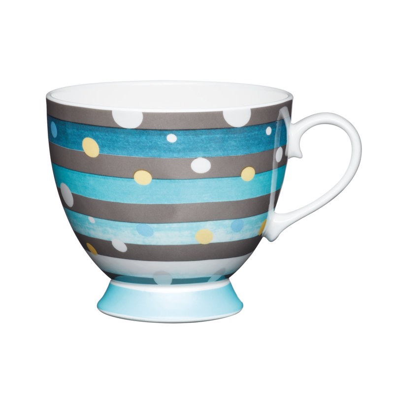 Spot Stripe Bone China Mug, 4