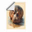 Hippopotamus Rising Modern - Framed Print-255645184-255645210