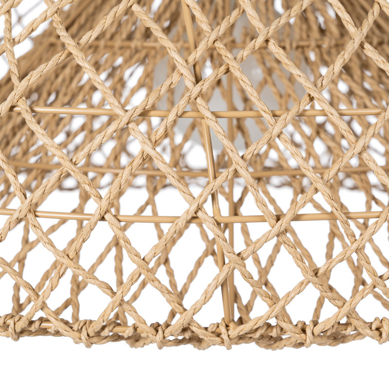 1 - Light Natural Pendant, 27.5cm H x 60cm W x 60cm D
