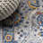 Izil Modern Persian Light Gray/Blue Rug-1653868949