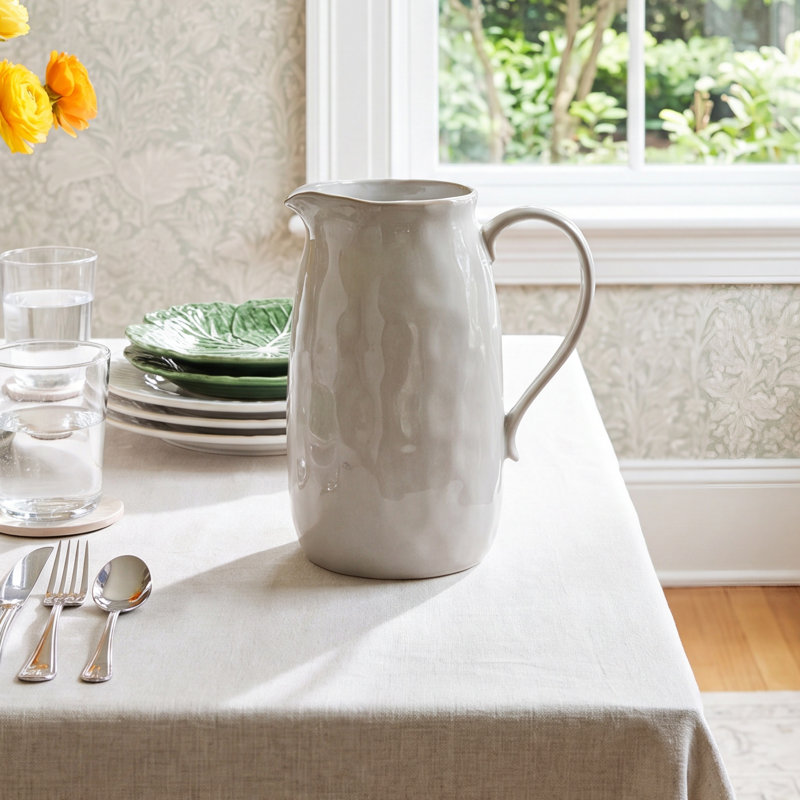 Nathania Pitcher, 9.5" H x 4.875" W x 7" L