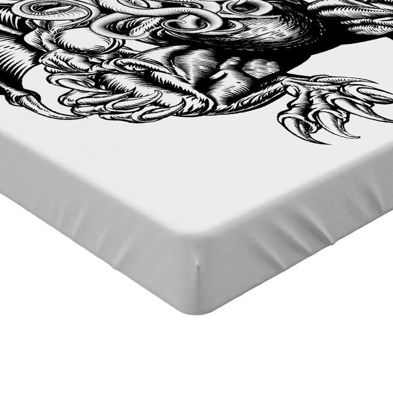 Microfiber Floral Fitted Sheet, Twin Fitted Sheet