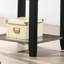 Table de bout simple en bois d'hévéa