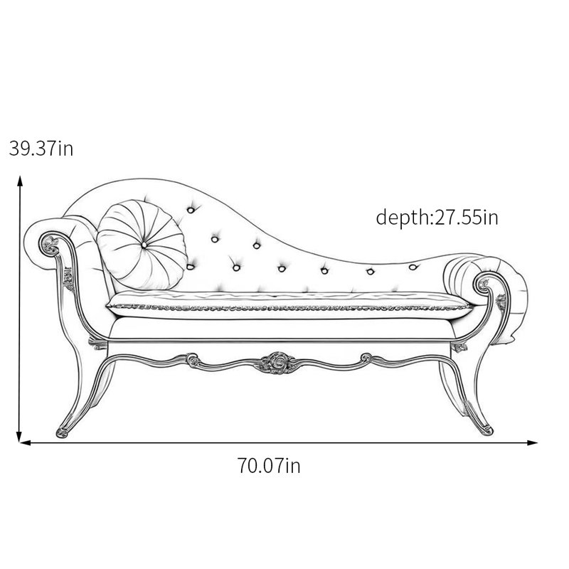 Chaise longue - éponge, bois et similicuir, Blanc crémeux, Bleu pastel