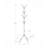 Coat Rack, Hall Tree, Free Standing, 8 Hooks, Entryway, 70"H, Bedroom Metal, Contemporary-322482424
