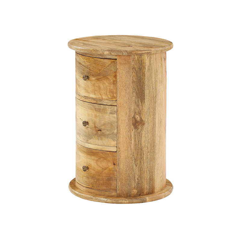 40cm W Solid Wood Bedside Table