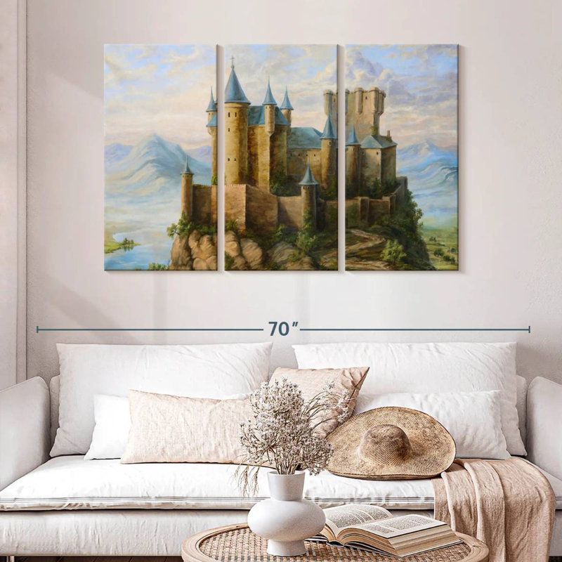 Lilie Castles, 32" H x 50" W