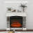 Freestanding Fireplace Surround With Leg For Electric Fireplaces