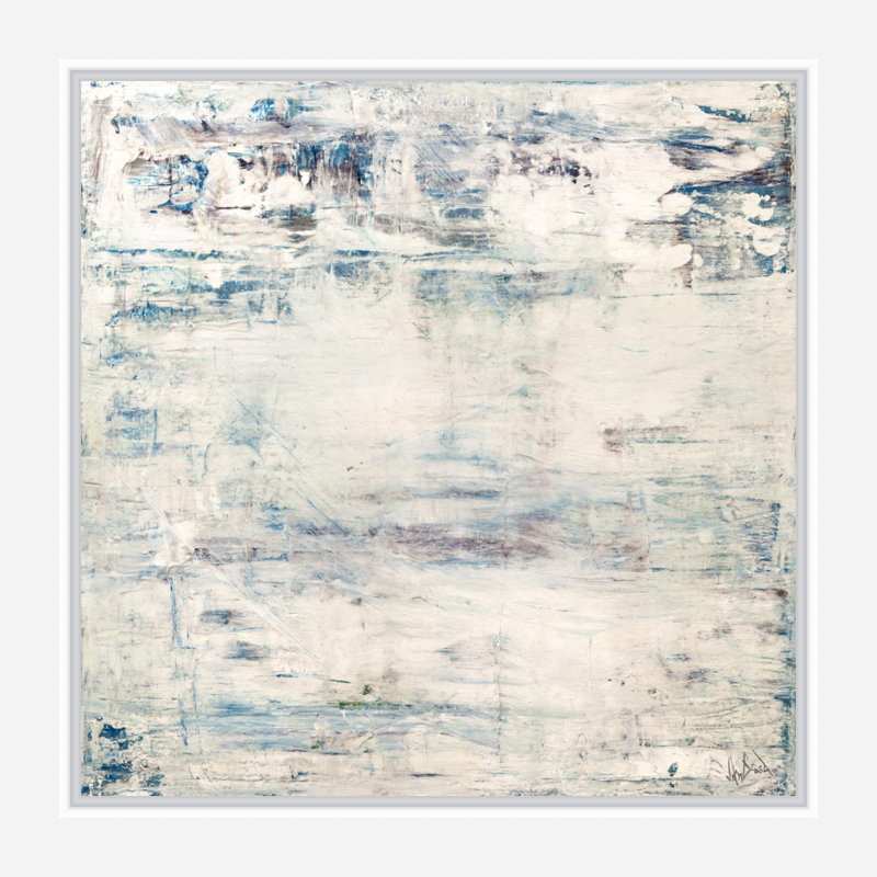 Arrow II On Giclee Canvas Hand Embellished Art, 36" H x 36" W x 1.5" D, White Framed Canvas