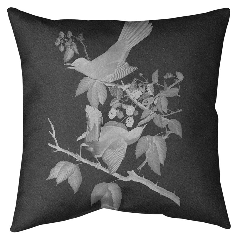 Housse de coussin en fausse oiseau pour chat, 16 po x 1 po, Gris