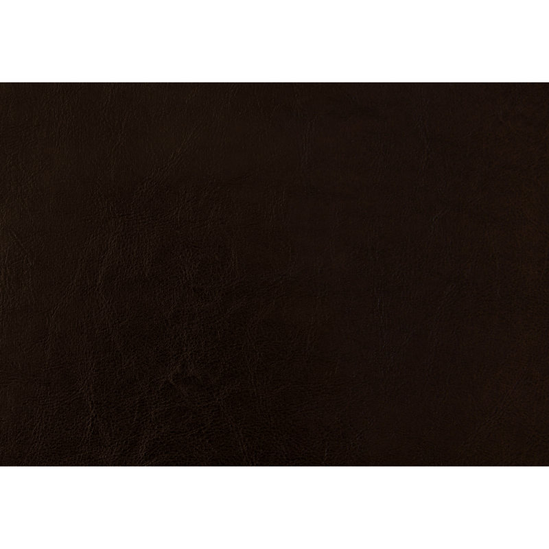 Lit double tapissier pour chambre à coucher avec lit en similicuir brun tentant, détails