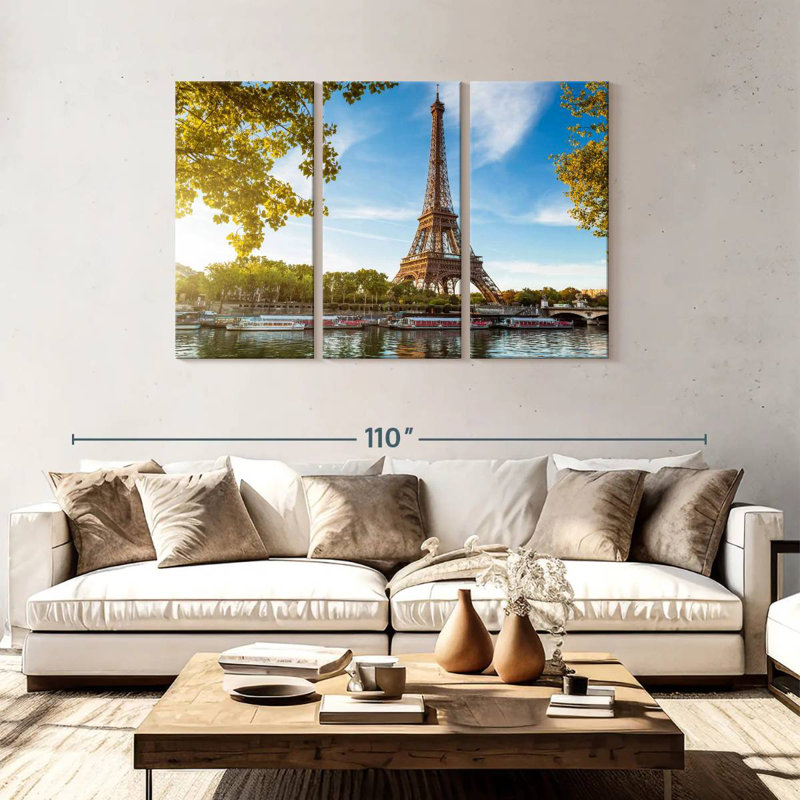 Sebbie Paris Tower, 48" H x 74" W