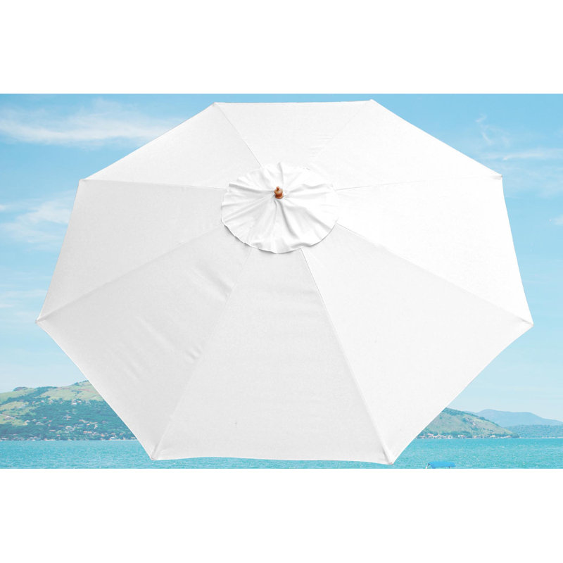 Housse de rechange pour parasol de marché à 13 nervures de 13 pi Langevin, Blanc