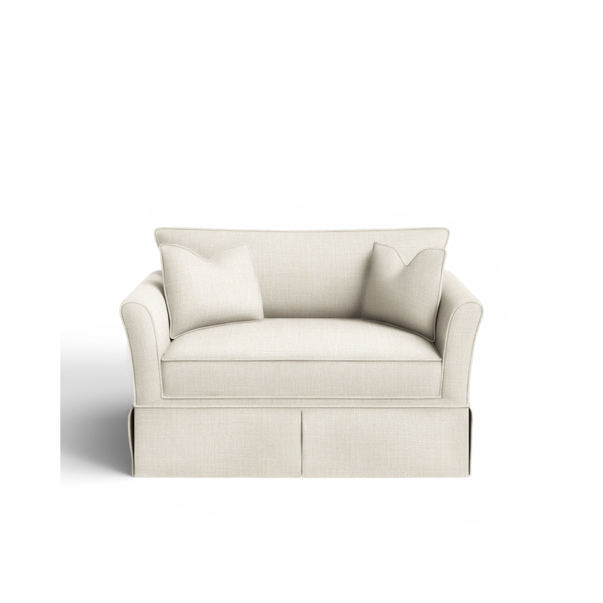 Shelby Upholstered Chair And A Half, Conversation Pearl Basketweave