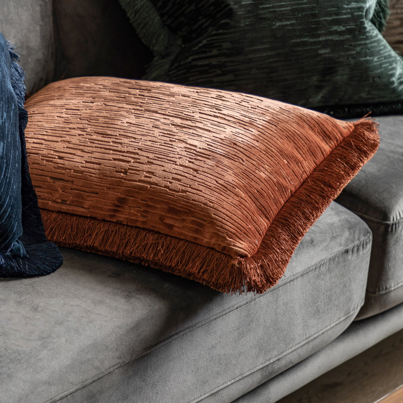 Velvet Cushion, Terracotta