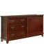 Wren style transitionnel 3 tiroirs 54 po Commode cerise