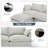 Rinny 82'' Upholstered Sofa, Cloud Sofa, Modular Sectional Sofa L-shape Couch for Living Room-410842574