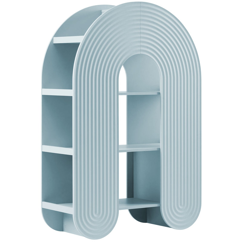 Daydream 58" Arched Bookshelf , Light Blue