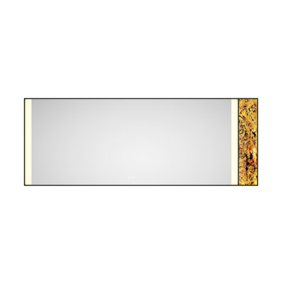 Meuble-lavabo à miroir 96 po x 36 po à fixation au mur, fonction de brouillard, grande mémoire réglable avec rétro-éclairage, noir mat (96 po x 36 po, meuble-lavabo, mémoire, cadre)