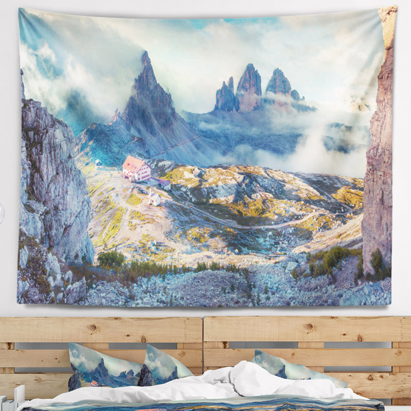 Lacatelli de polyester magnifique dans le tapisserie national park avec accessoires suspendus inclus, H 50 po x l 60 po