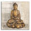 Art mural épique «Bronze Buddha» par Silvia Vassileva, 12 po x 12 po