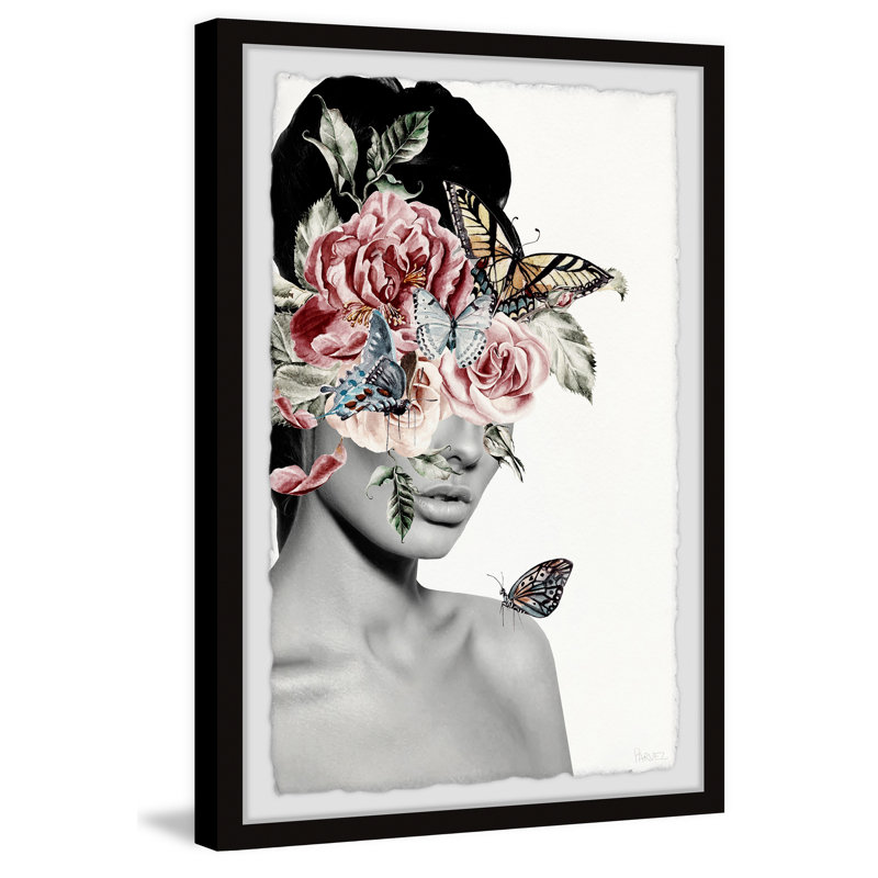Blooming Floral Beauty by Parvez Taj - 1 Piece Single Picture Frame Wall Art, 30cm H x 20cm W